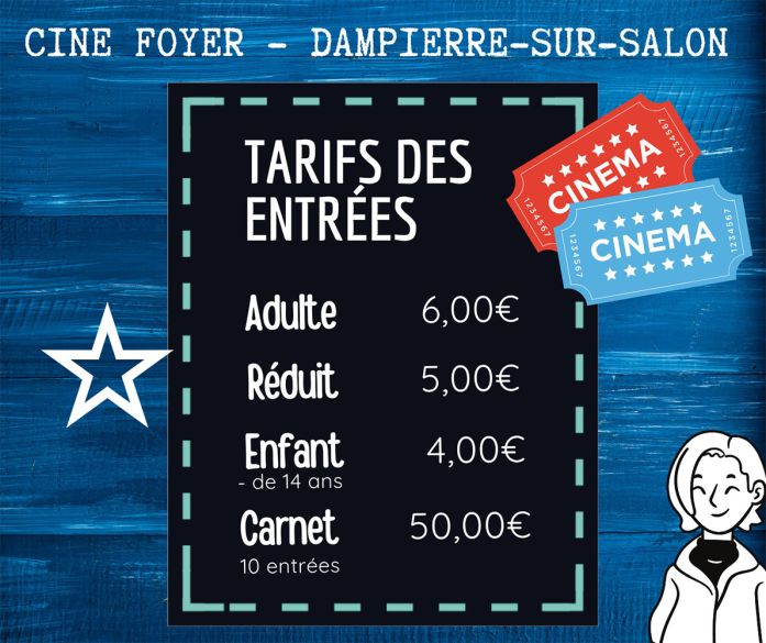 Tarifs Ciné Foyer Dampierre-sur-Salon